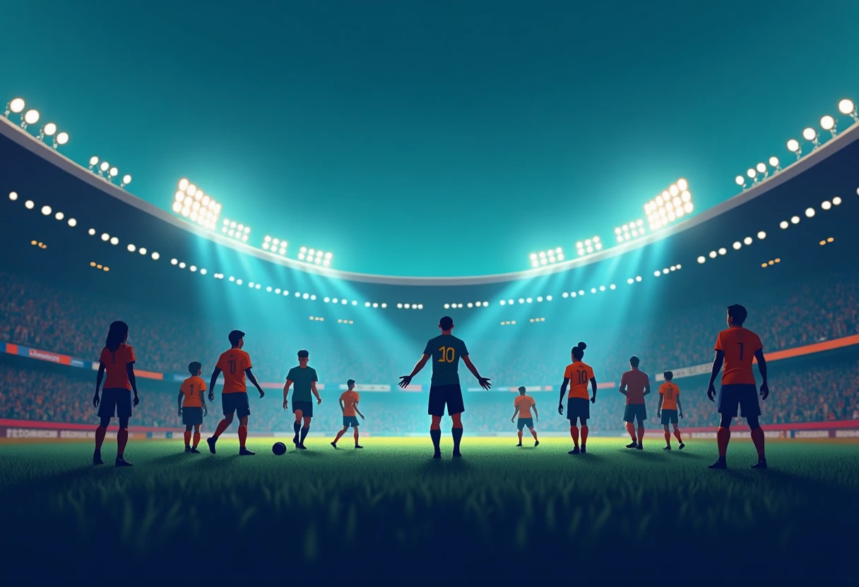 Ilustración de tácticas de fútbol