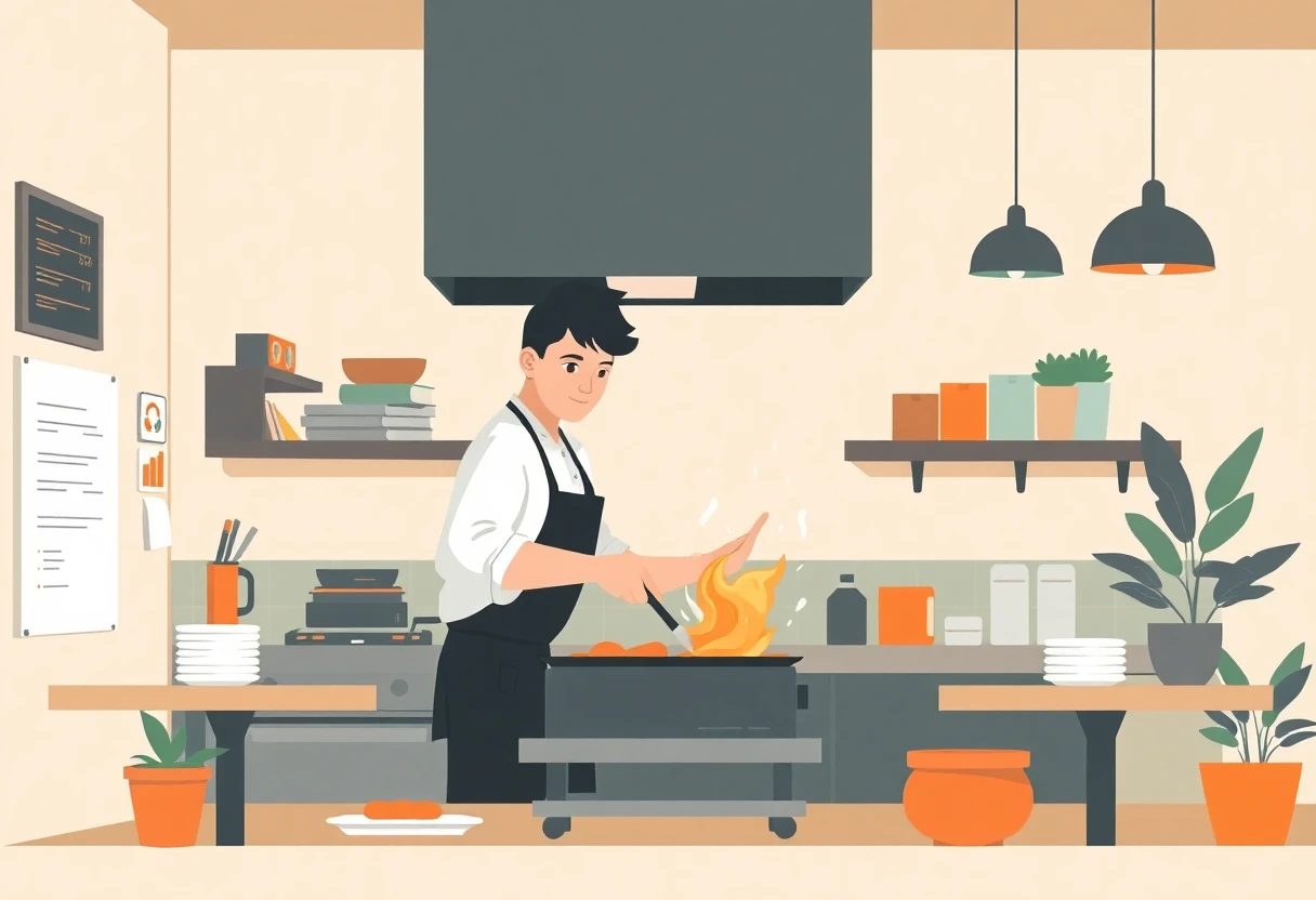 Perbandingan pekerjaan di restoran