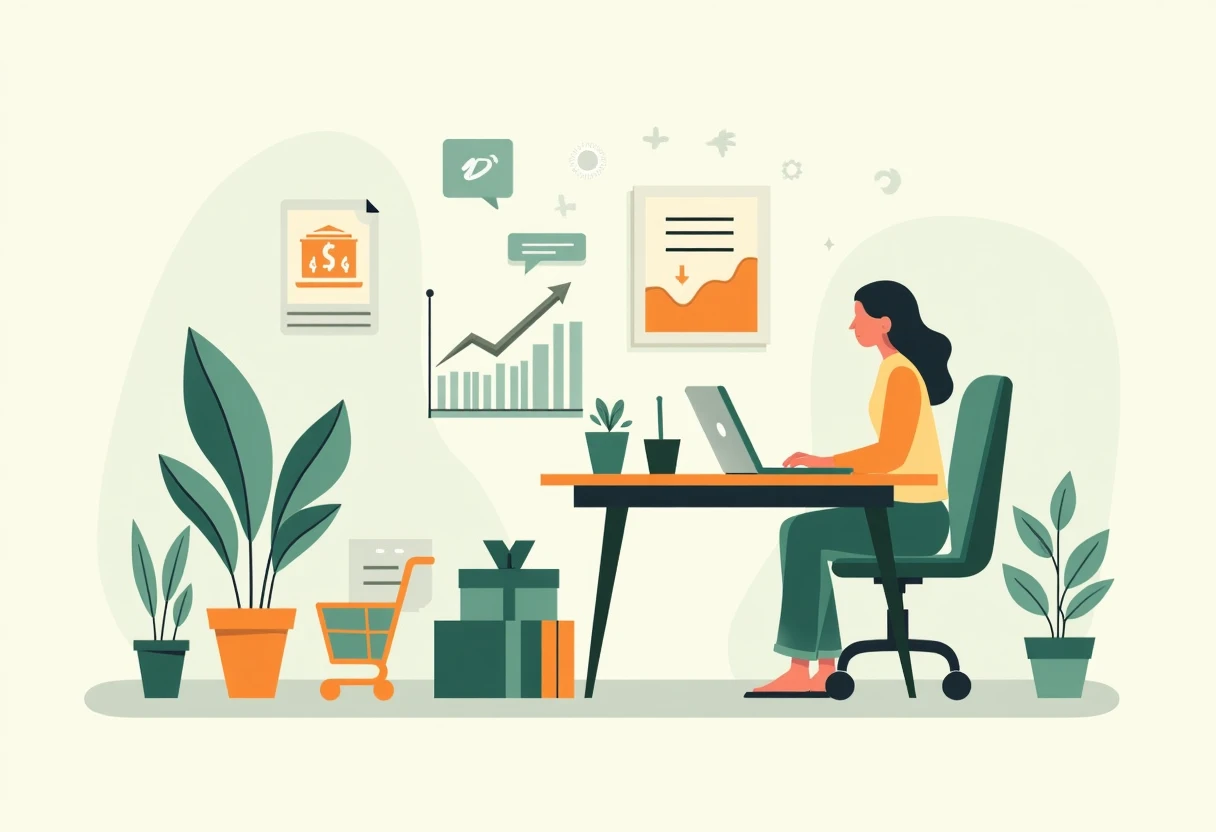 Freelancer reviewing loan options