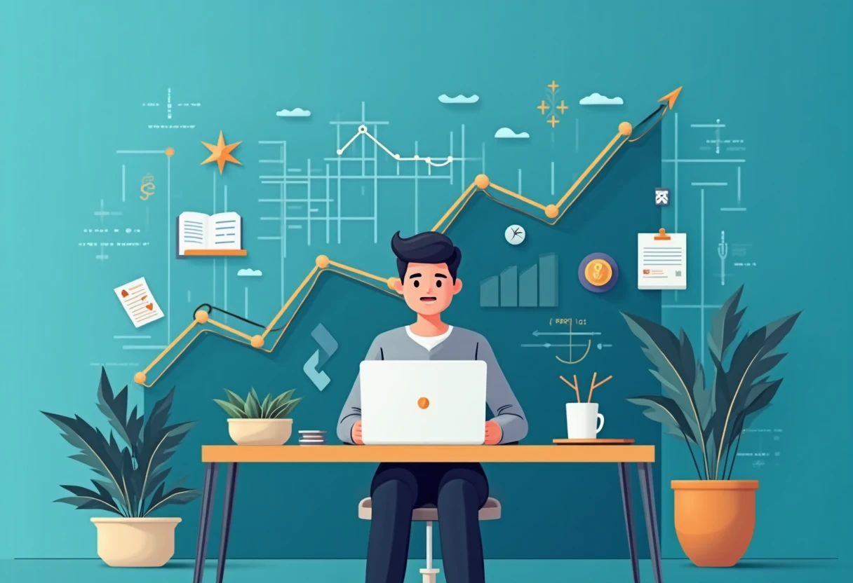 Freelancer reviewing loan options