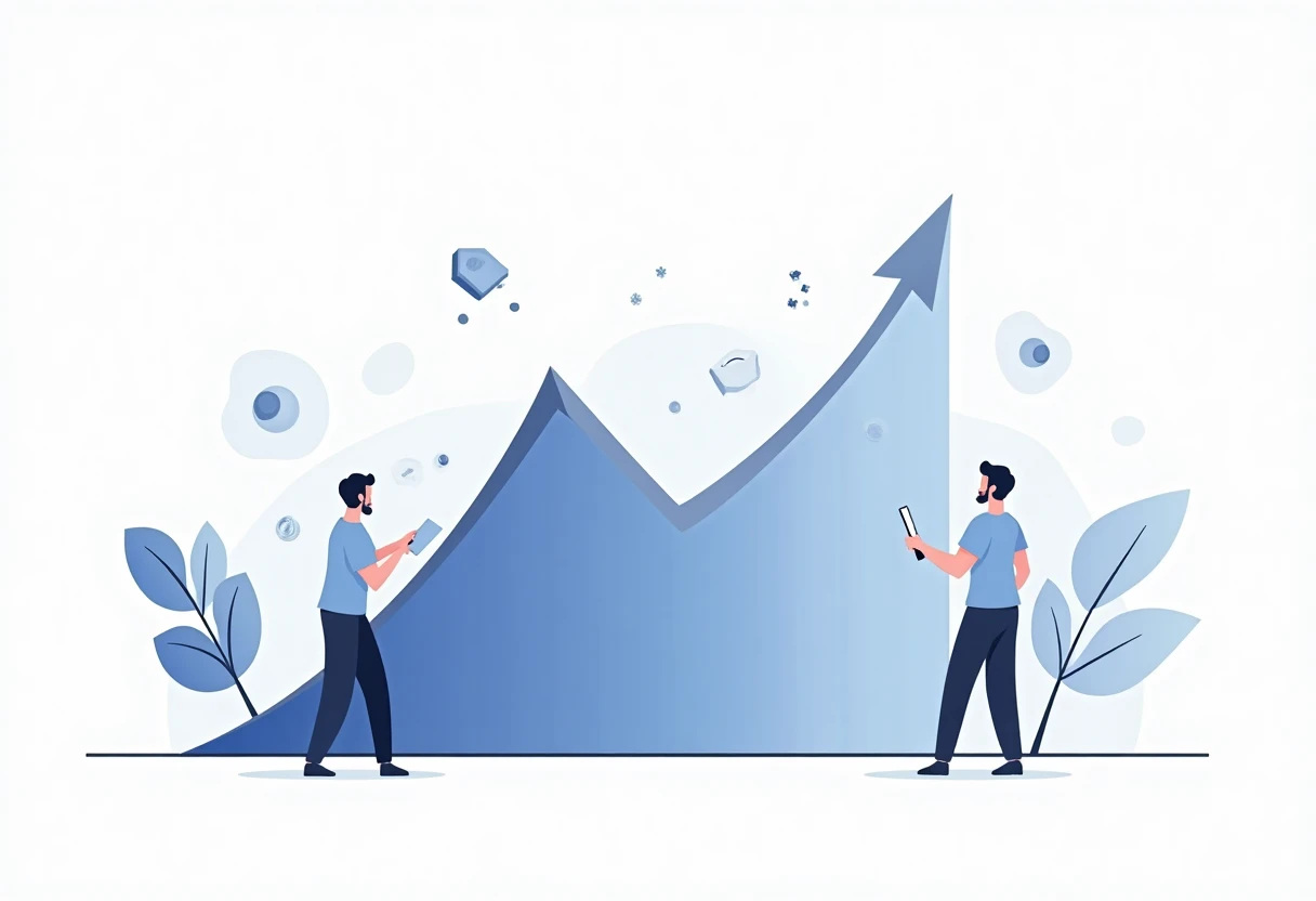 Financial growth illustration