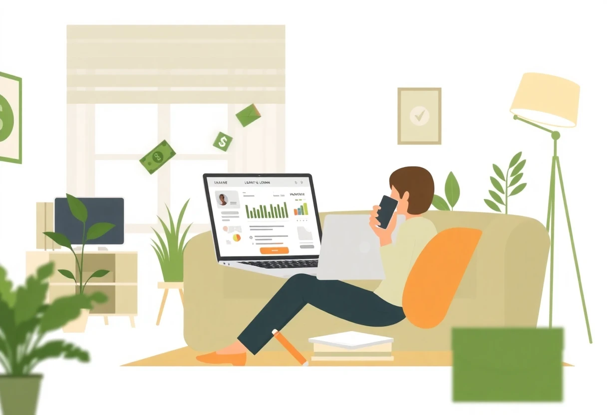 Freelancer comparing loan options