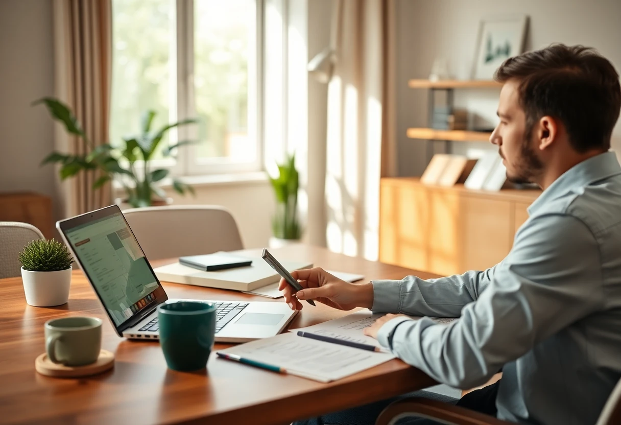 Freelancer managing finances