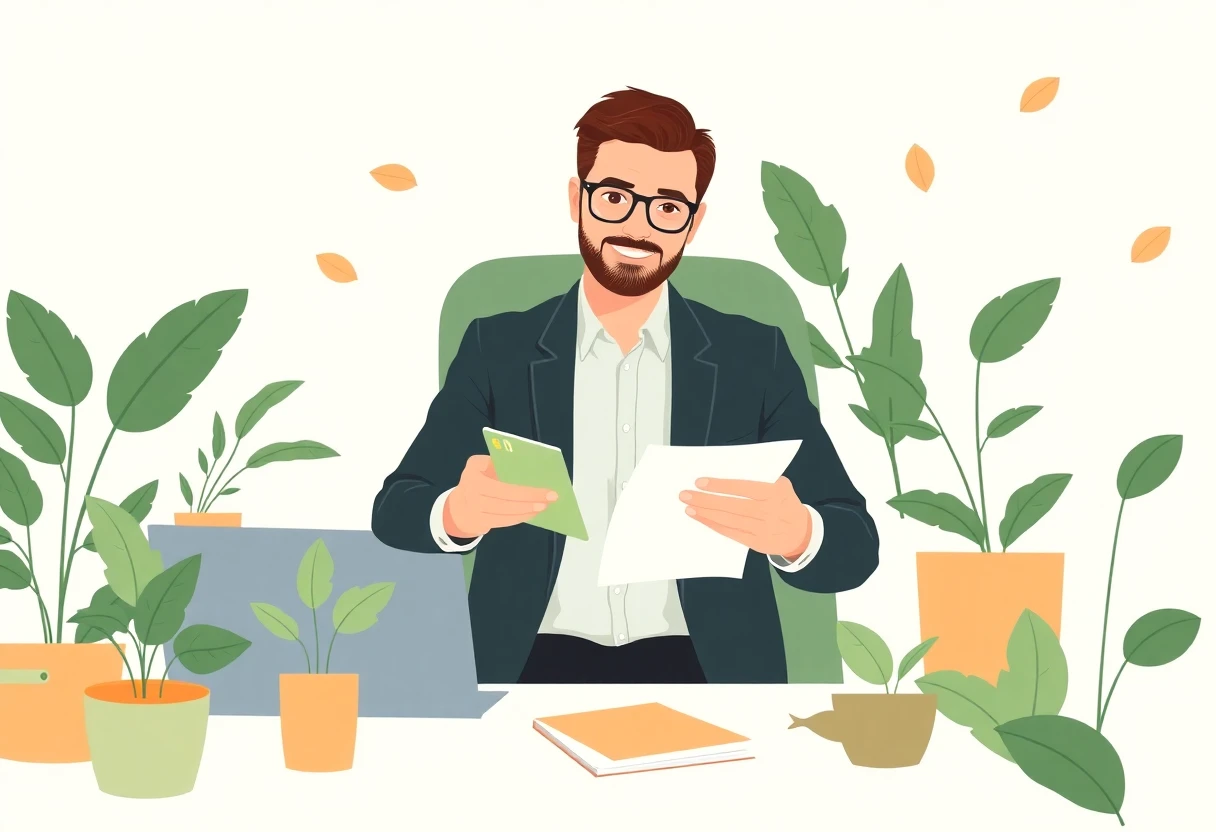 Professional reviewing loan offers