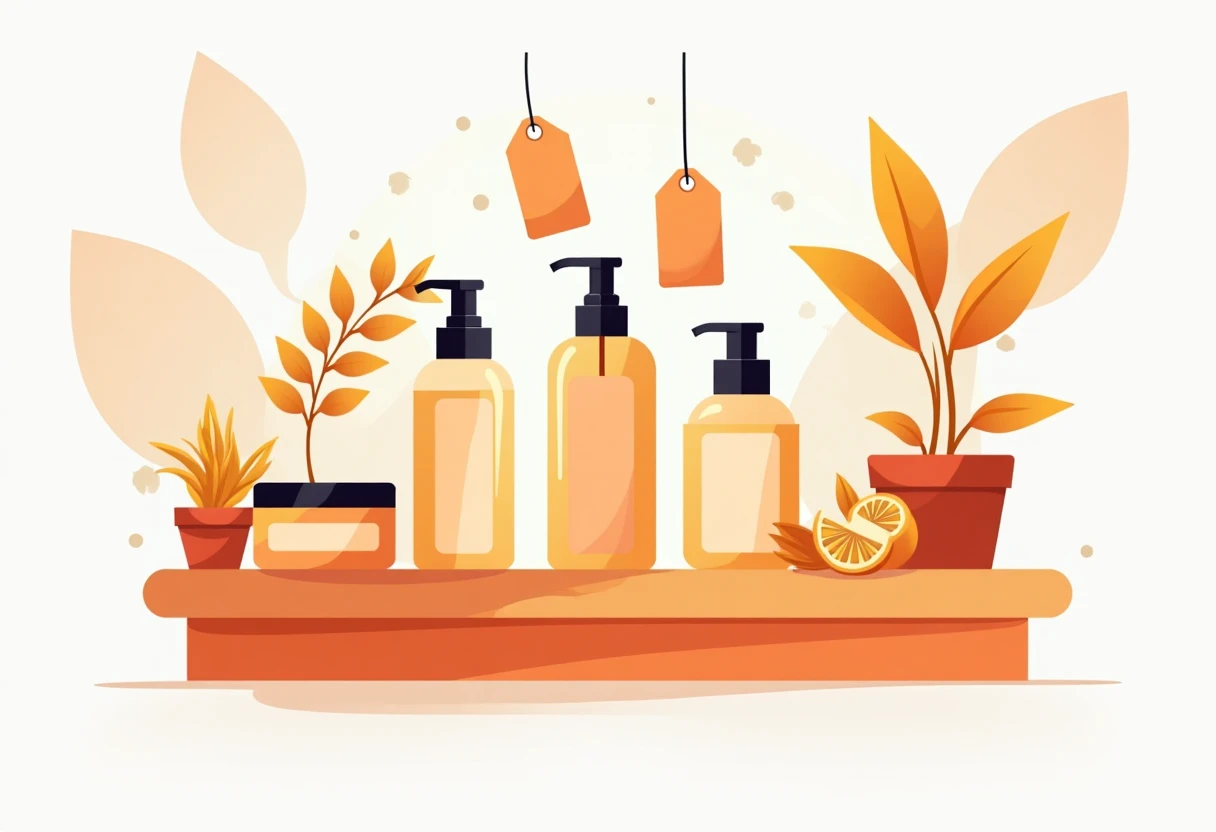 Premium Pflegeprodukt auf Marmor