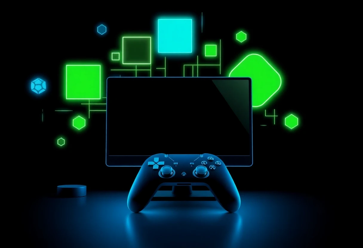 Gaming app icons abstract