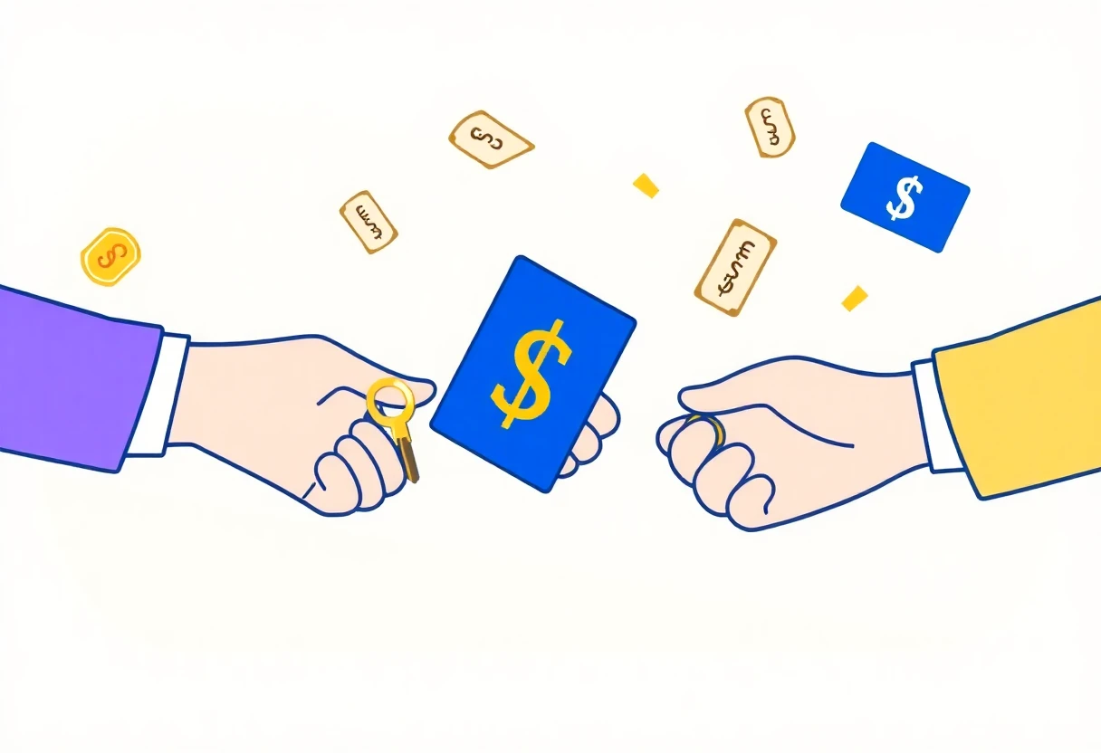 Ilustrasi abstrak timbangan opsi keuangan