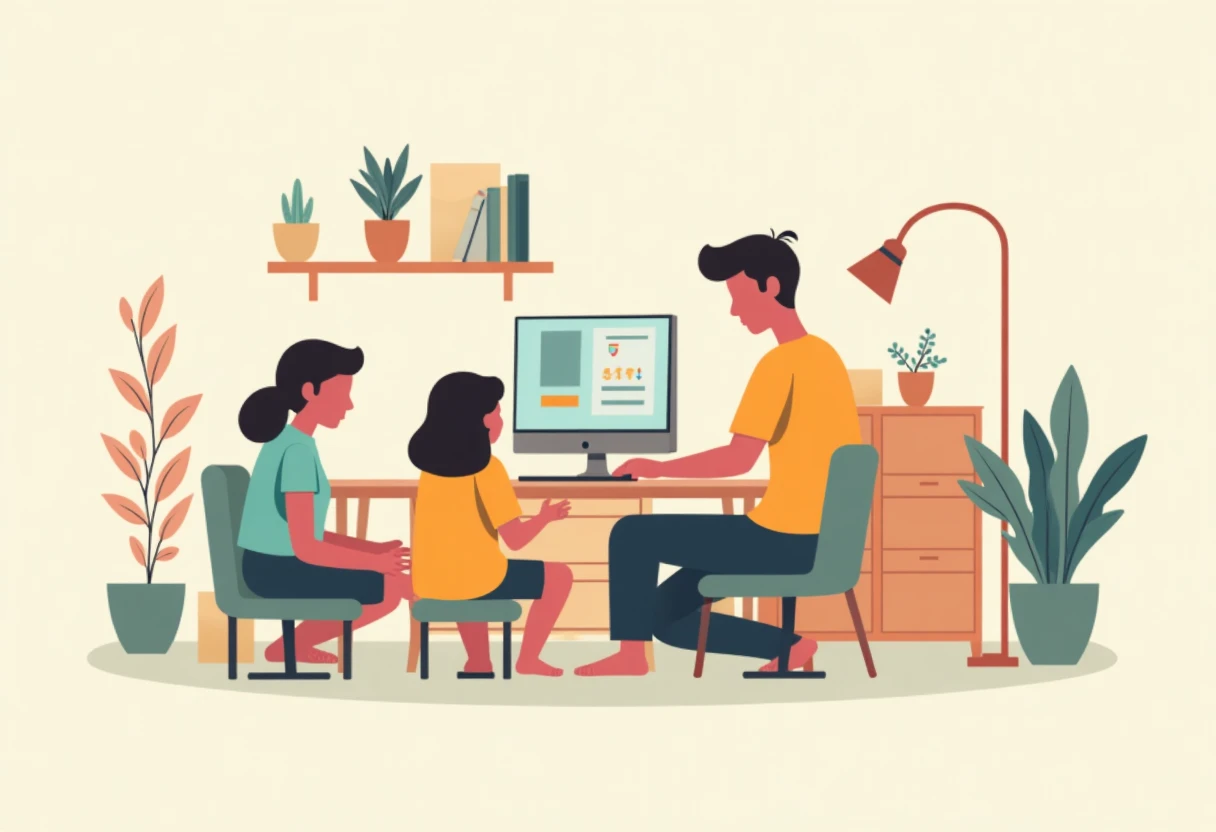 Investigación de programas de beneficios en familia