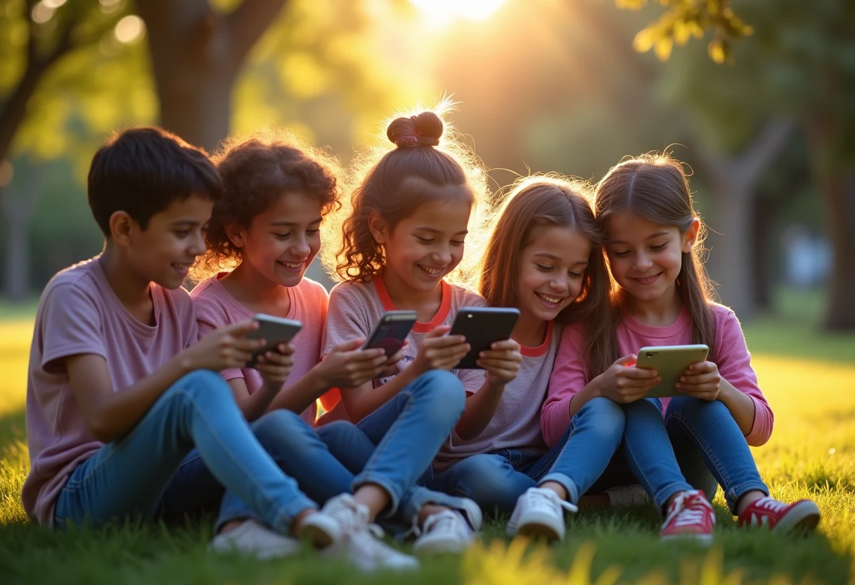 Jugadores de Roblox explorando aplicaciones en sus teléfonos