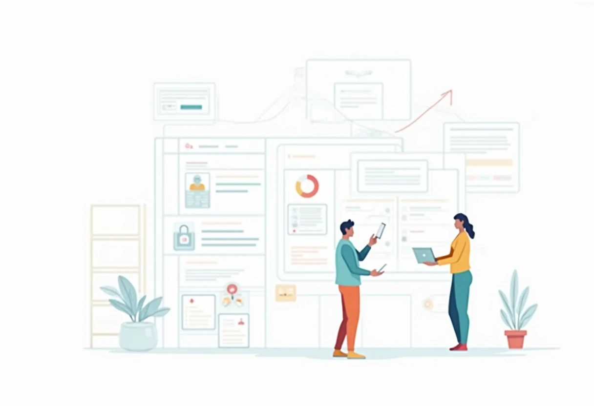 Digital dashboard with job listings