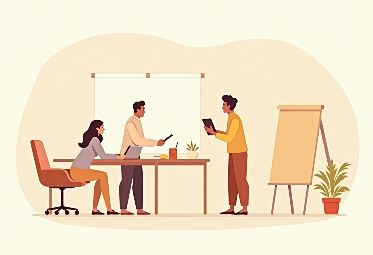 Professionnel à l'ordinateur
