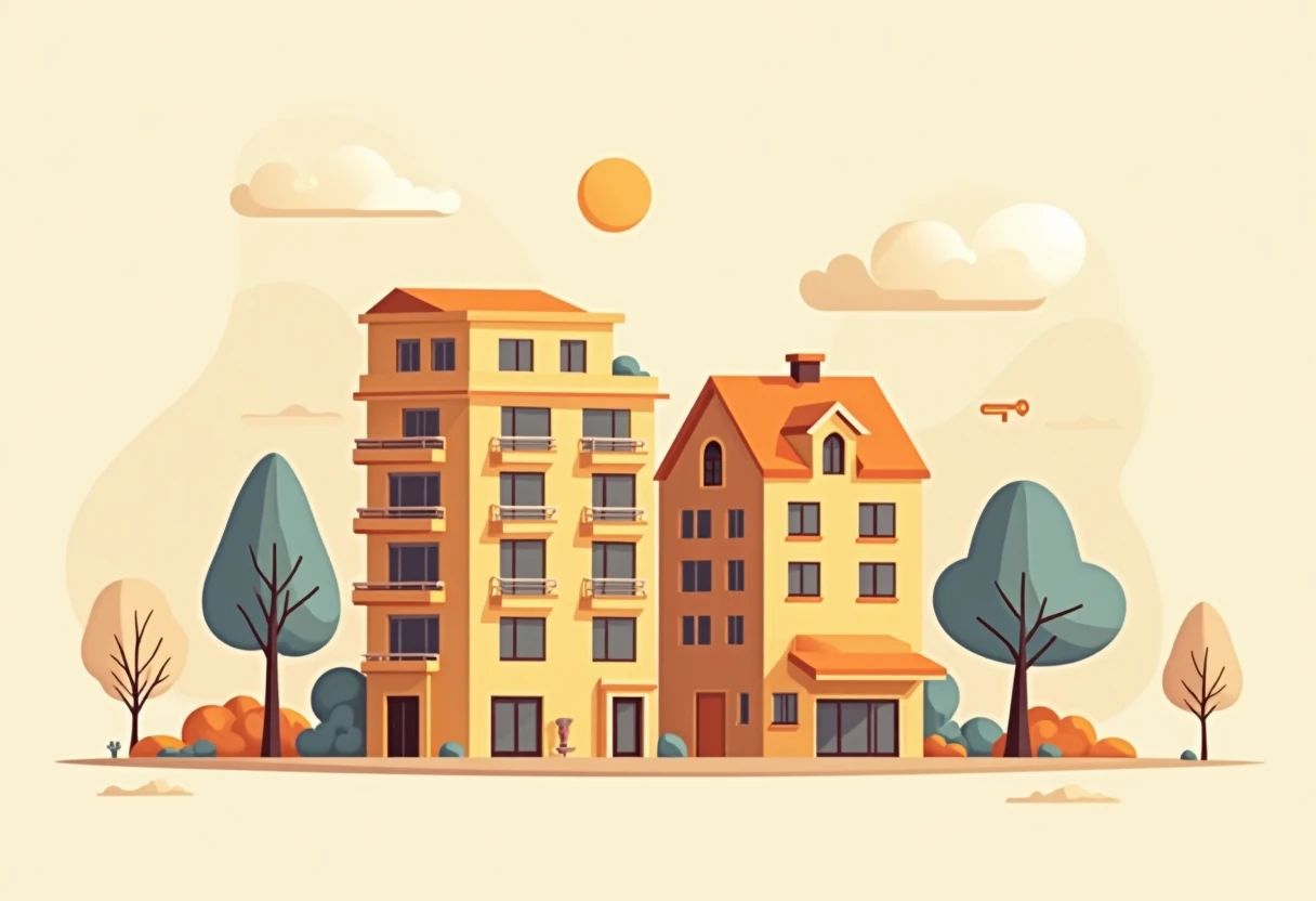 Illustration d'appartements modernes