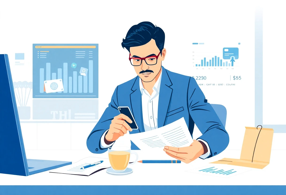 Examinando documentos financieros