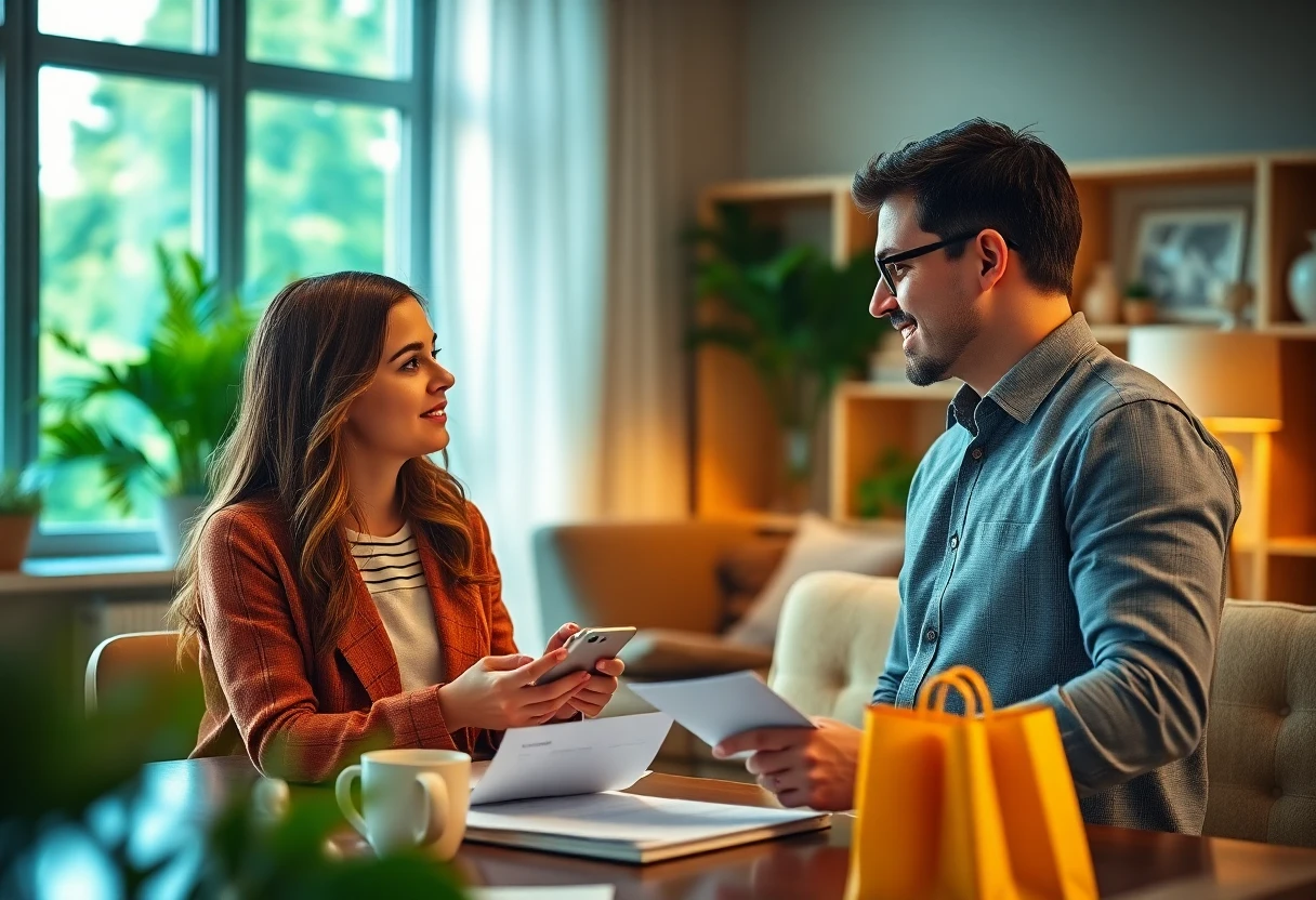 Consultando opciones de préstamos personales en un banco