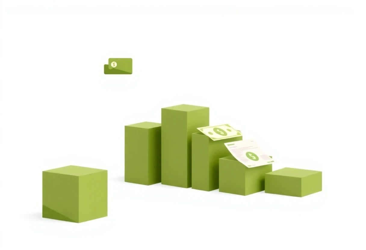 Crecimiento financiero abstracto