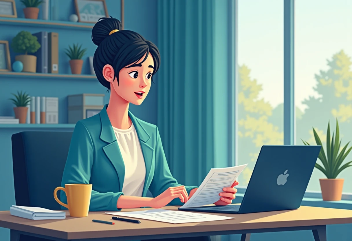 Freelancer reviewing financial options