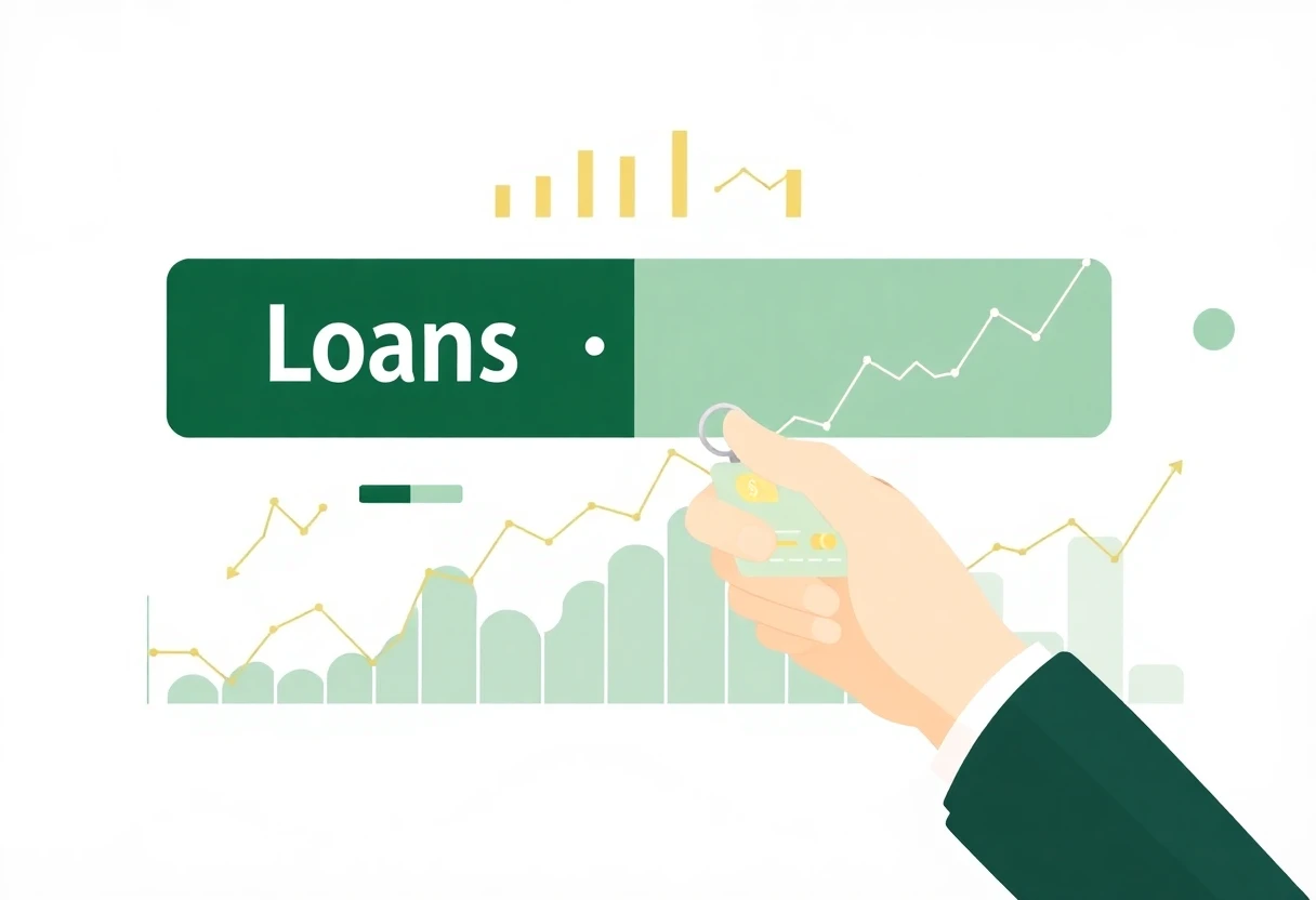 Financial data visualization of loan options