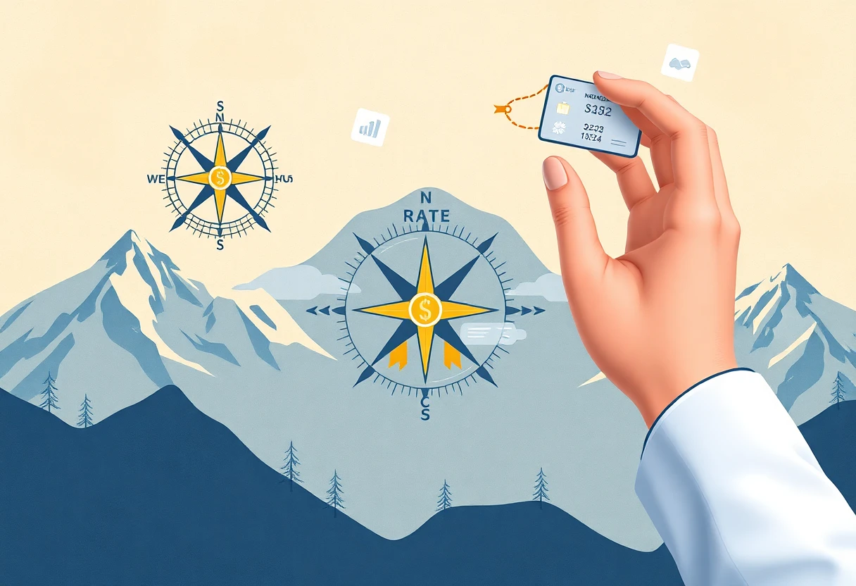 Financial journey with a compass