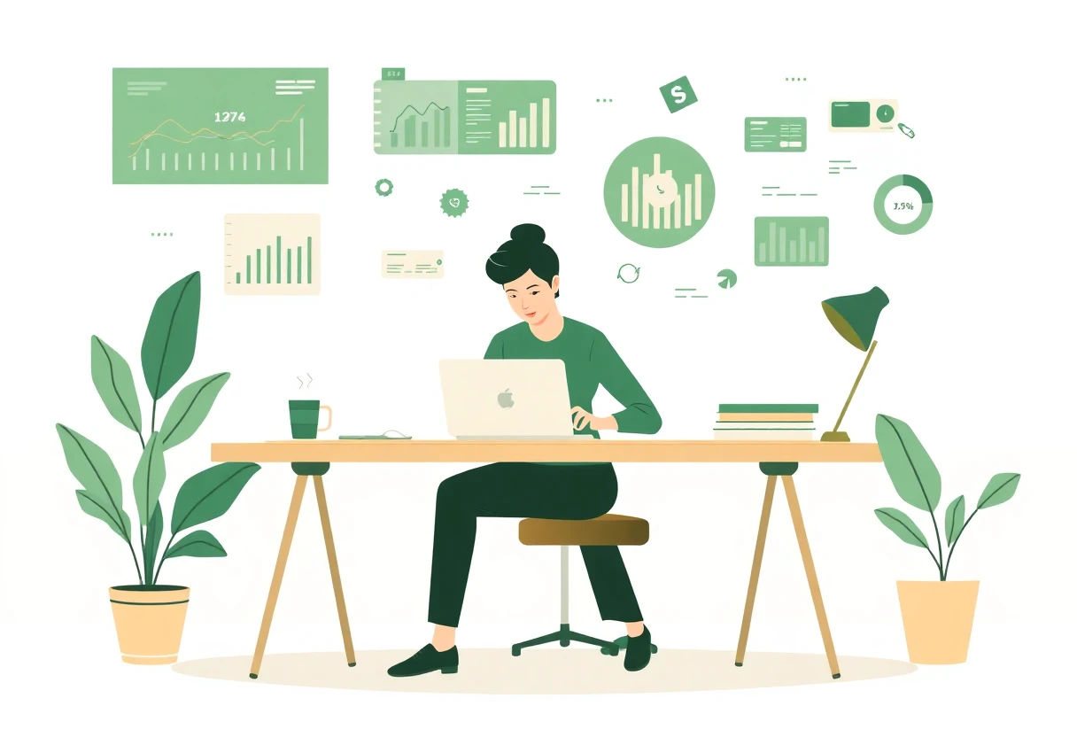 Freelancer reviewing loan options
