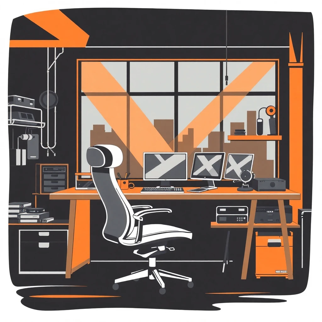 Modern office setup