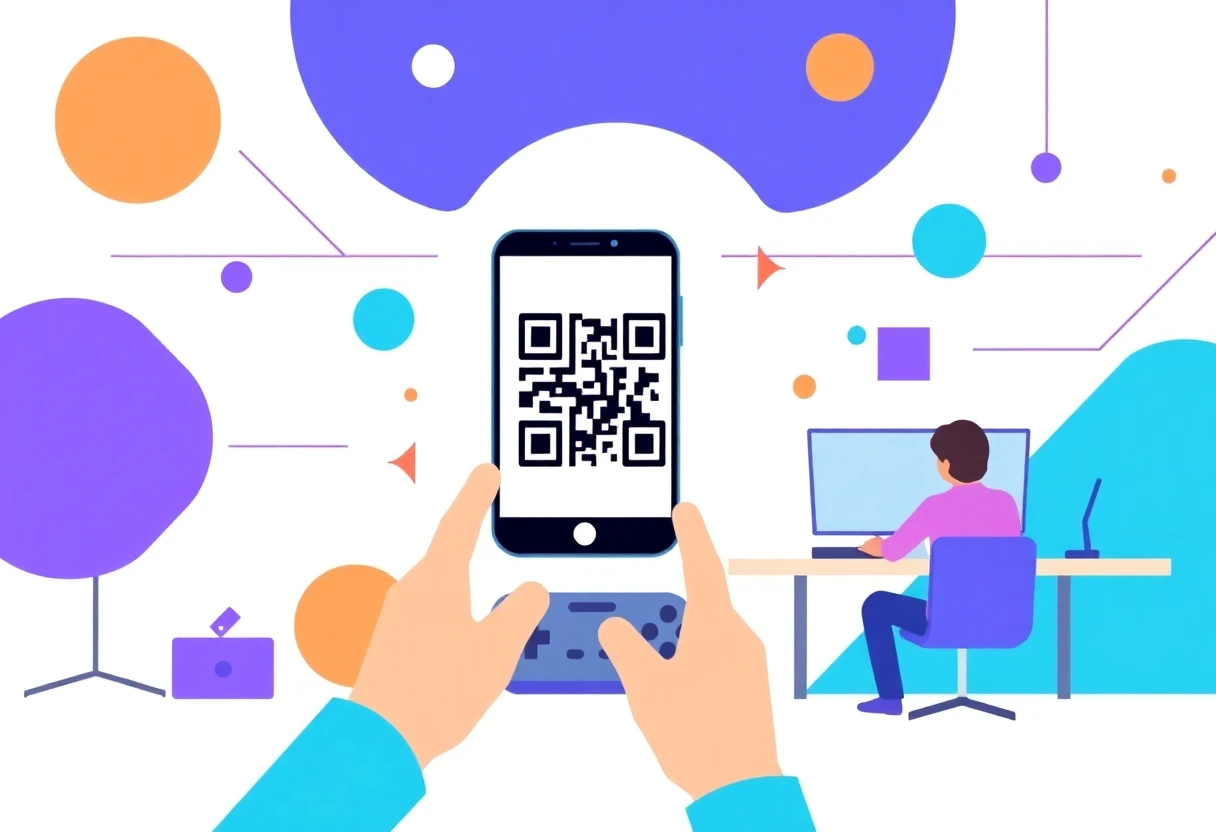 QR code scanning concept