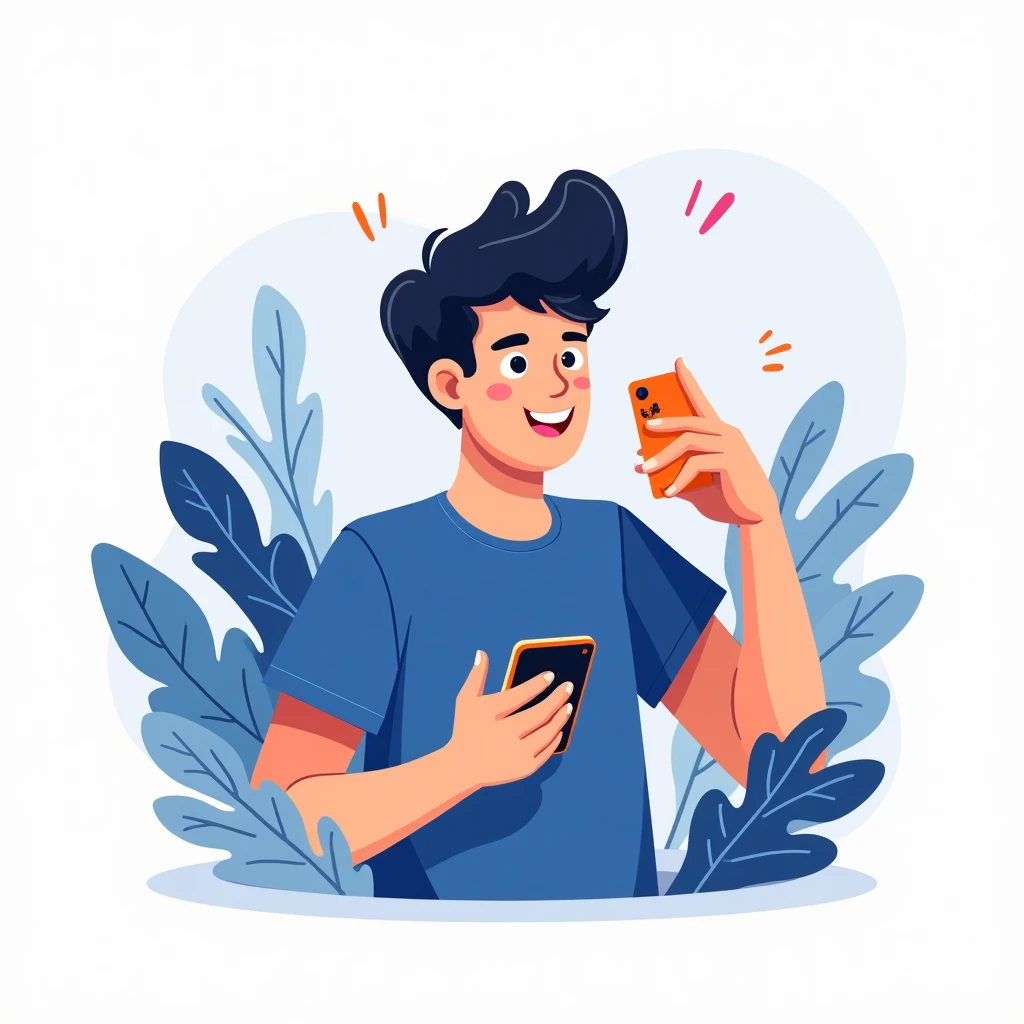 Disfrutando juegos en smartphone