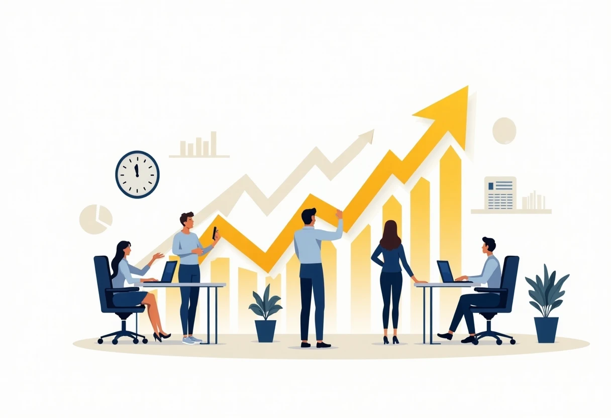 Profissionais analisando dados financeiros