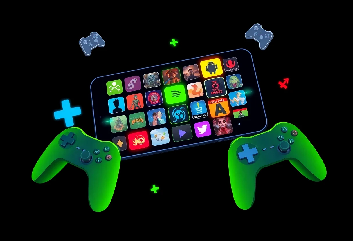 Variedad de juegos móviles