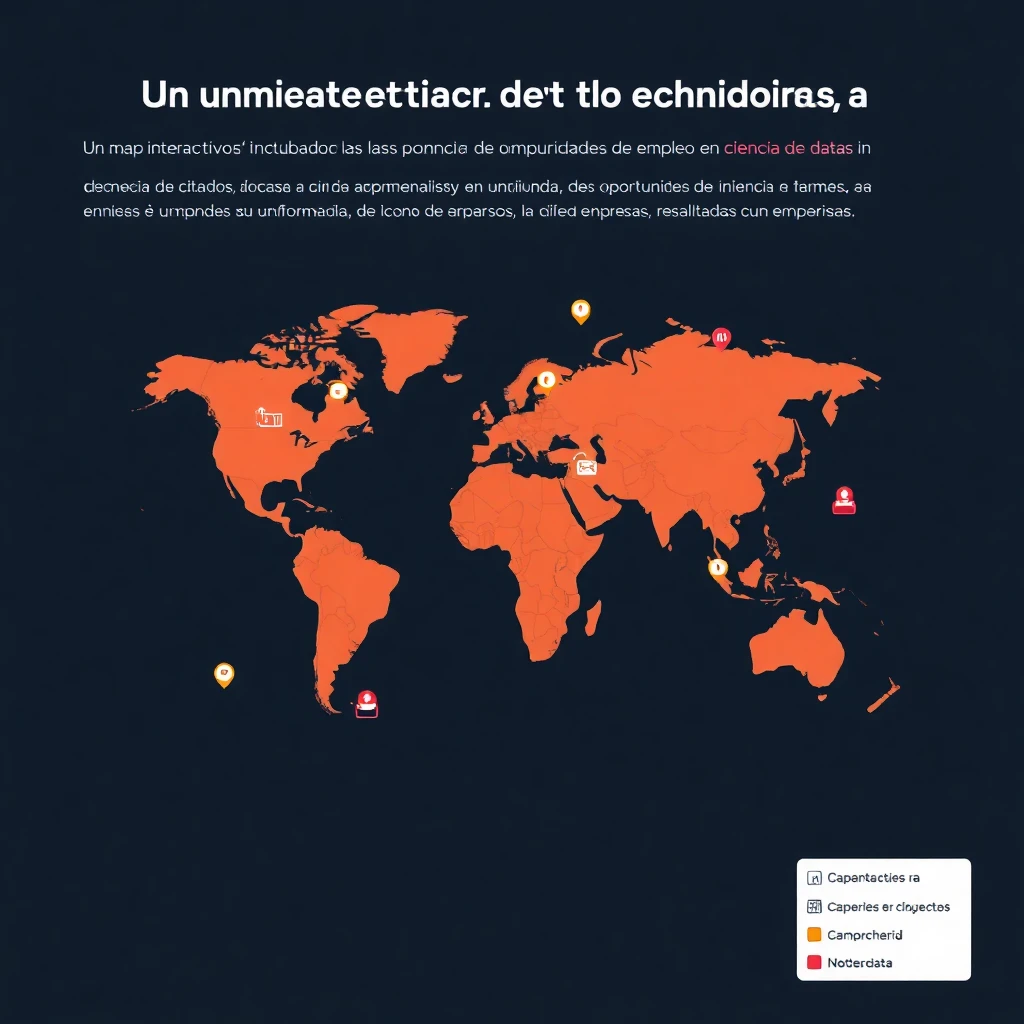 Mapa de oportunidades de empleo en ciencia de datos