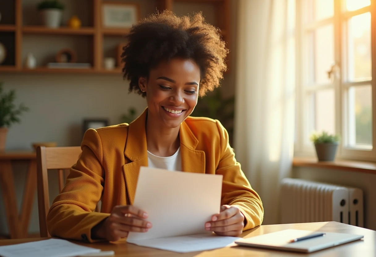 Reviewing loan terms at home