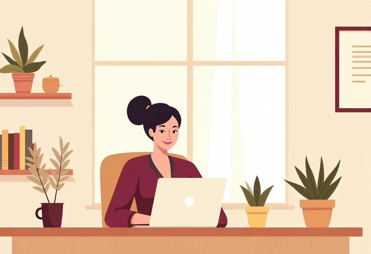 Remote work setup