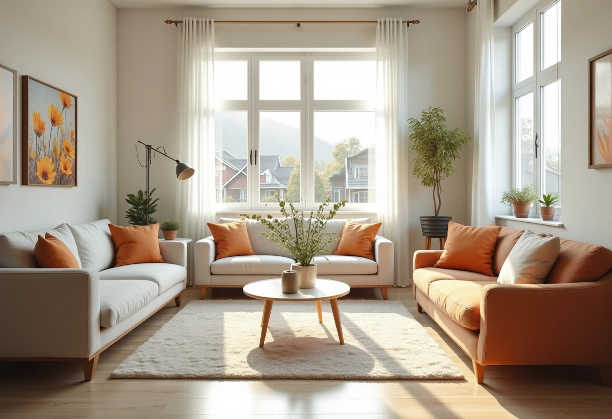 Modern studio apartment interior