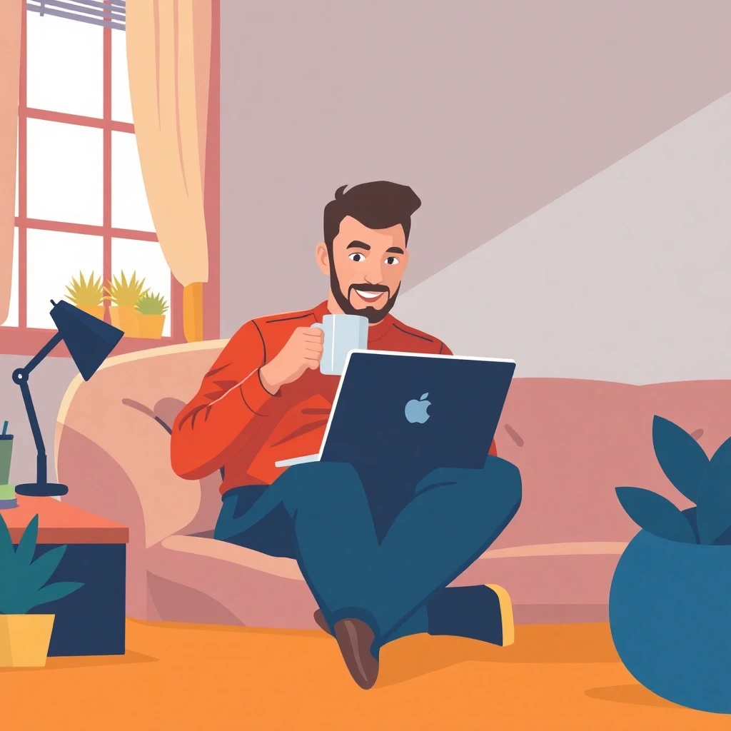 Remote work setup