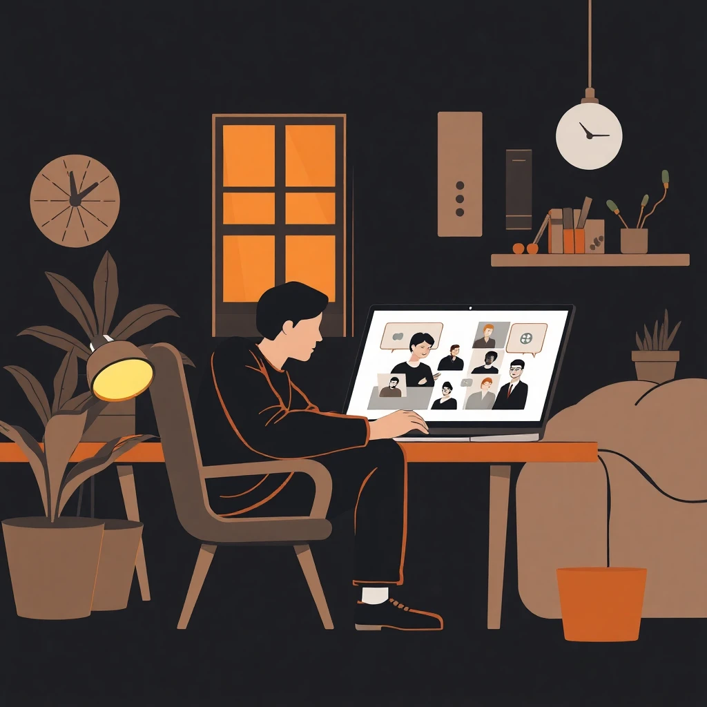Remote work setup