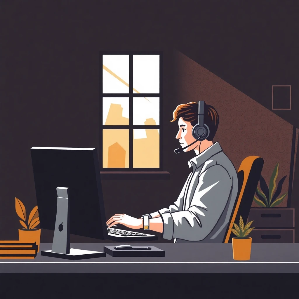 Remote work setup