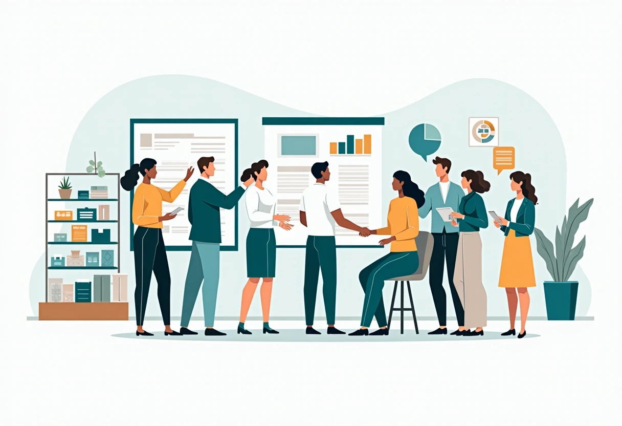 Retail sales team collaboration