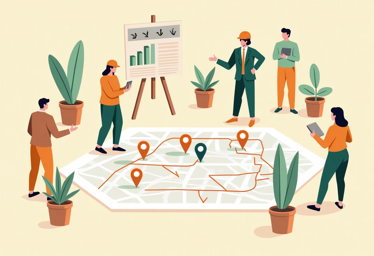 Navigating sales opportunities map