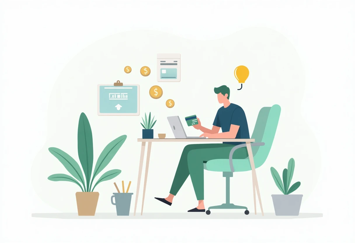 Freelancer comparing credit card options