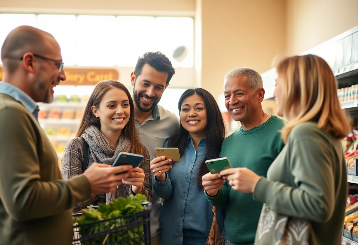 Shopping with a rewards credit card