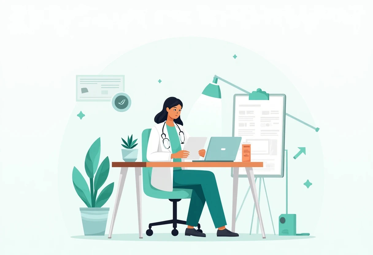 Revisando documentos médicos