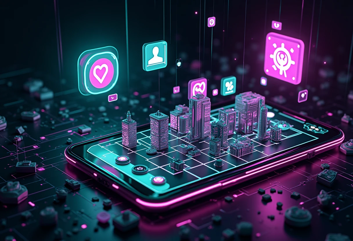 Sociale apps i et futuristisk univers