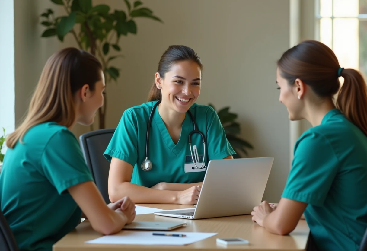 Professionisti sanitari in discussione