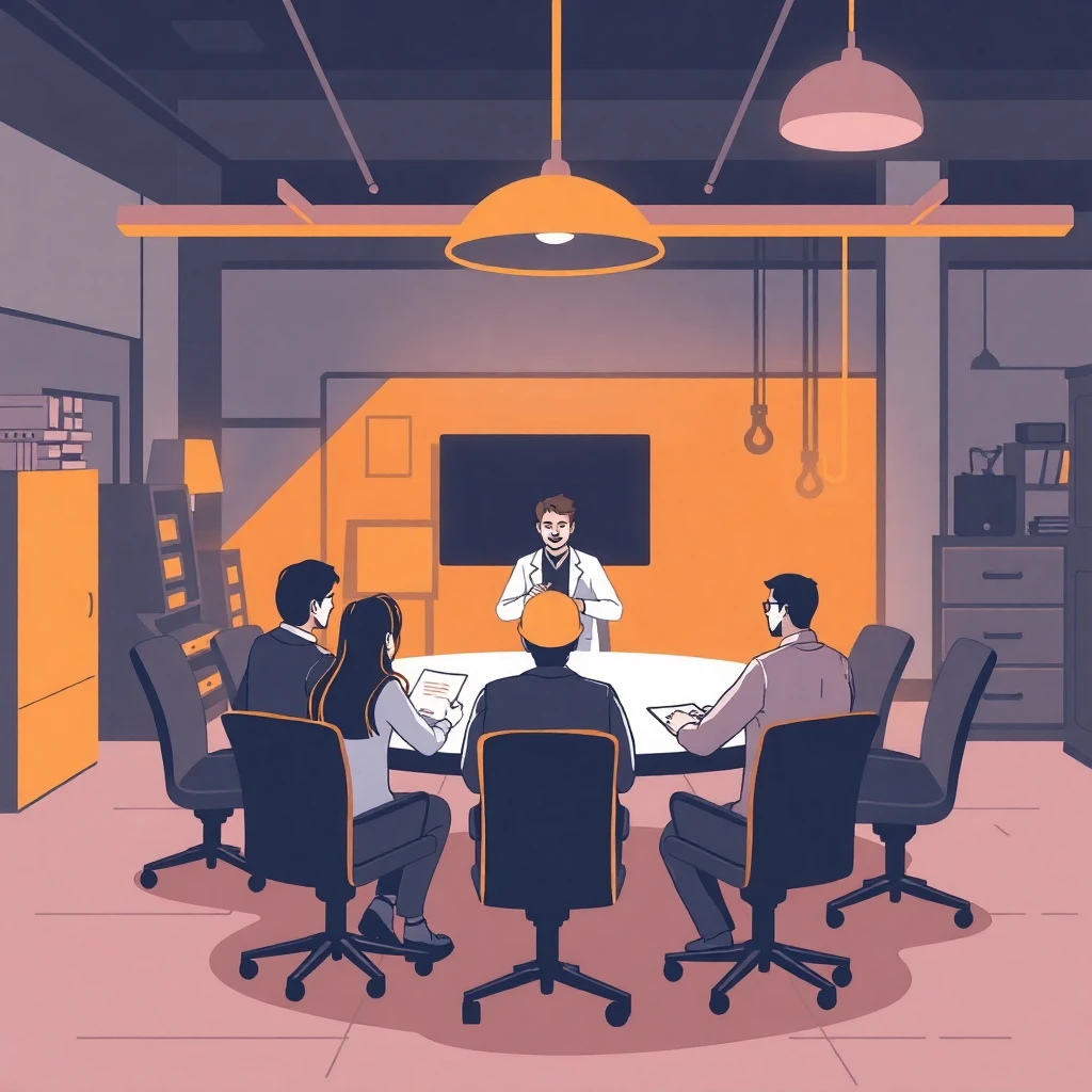 Trabajo en equipo en un entorno de oficina