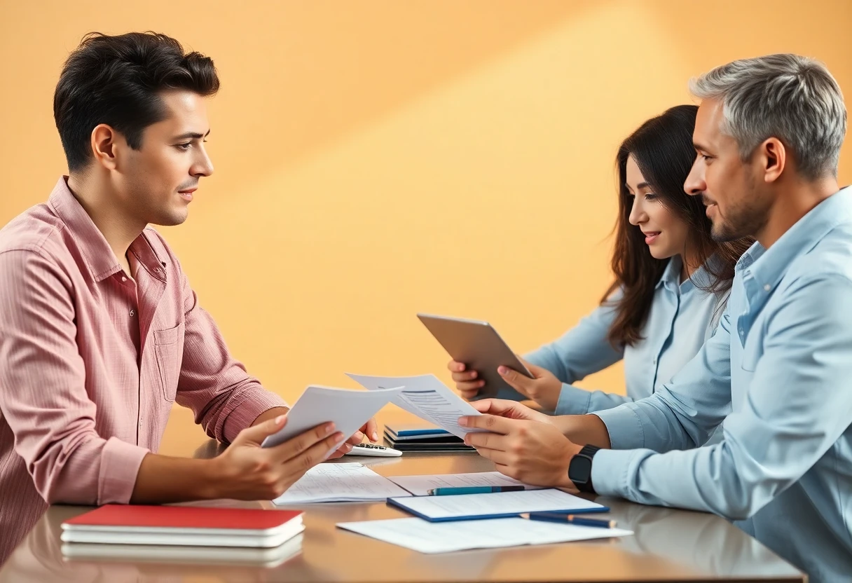 Discussing car finance options