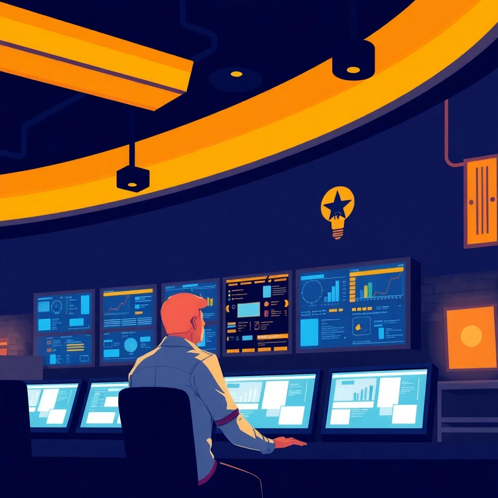Security professional at work