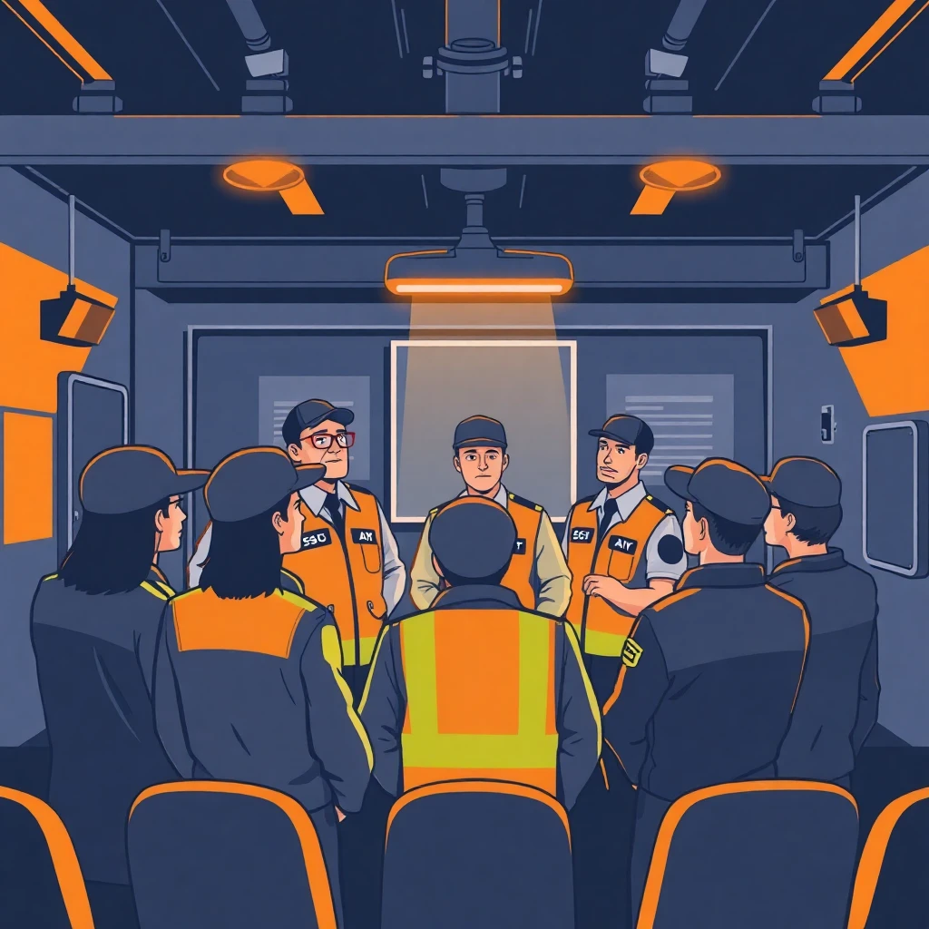 Security team briefing