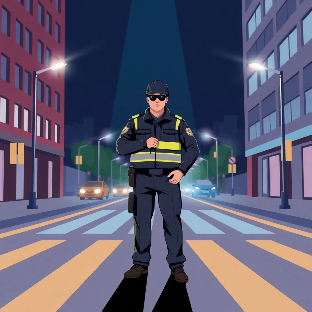 Night shift security guard