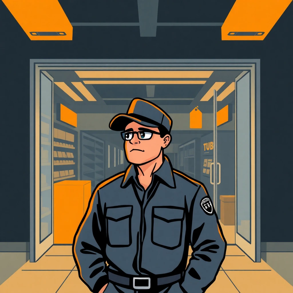Security officer on duty