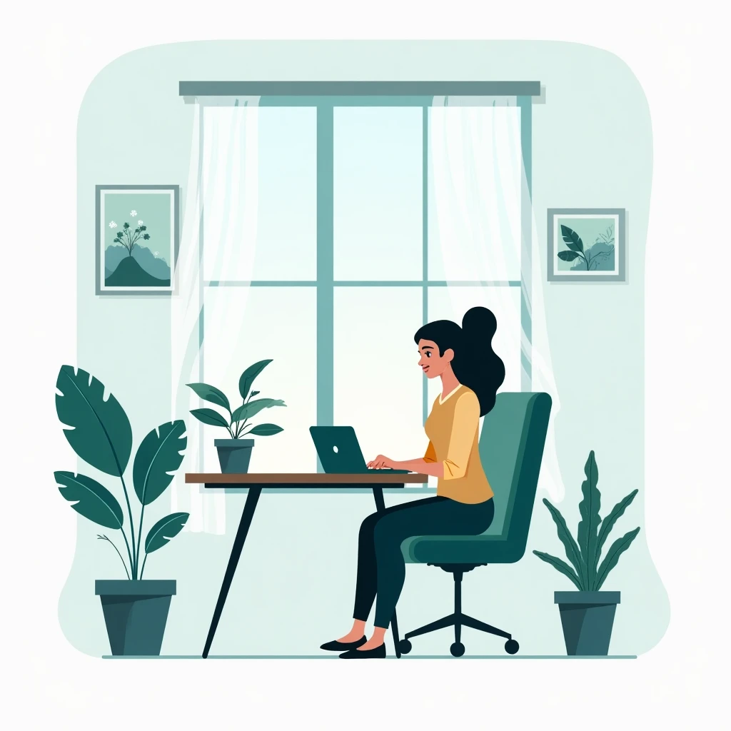 Remote work setup