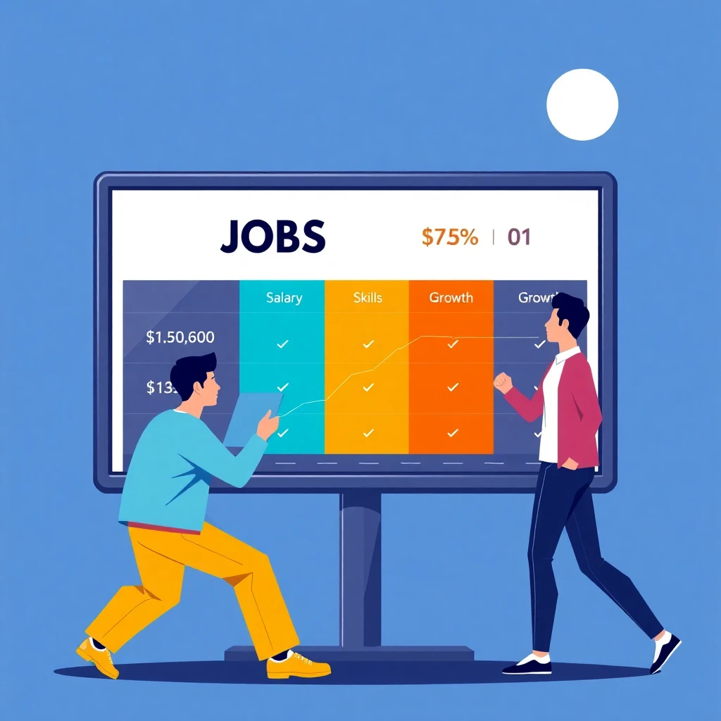 Tech job comparison chart